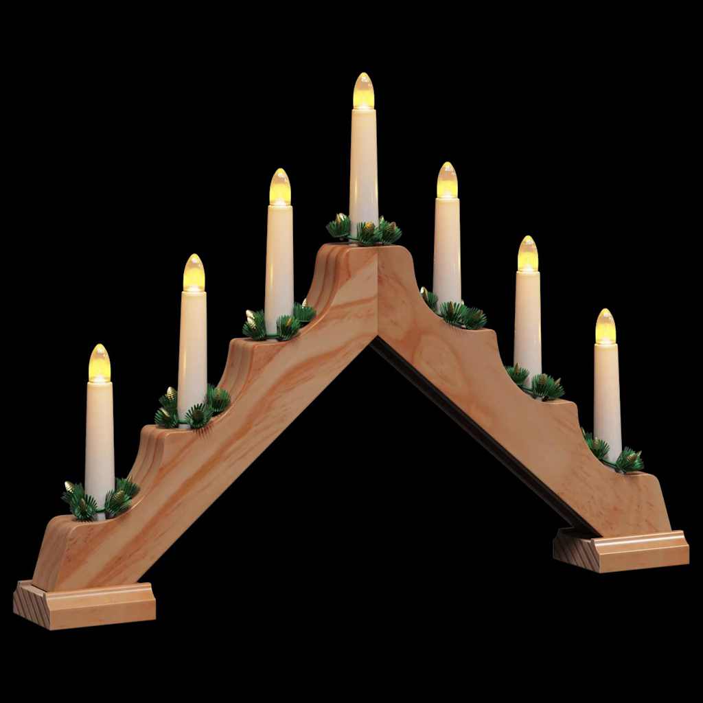 Christmas Candle Bridge 7 LEDs Warm White 39.5 x 5 x 29 cm