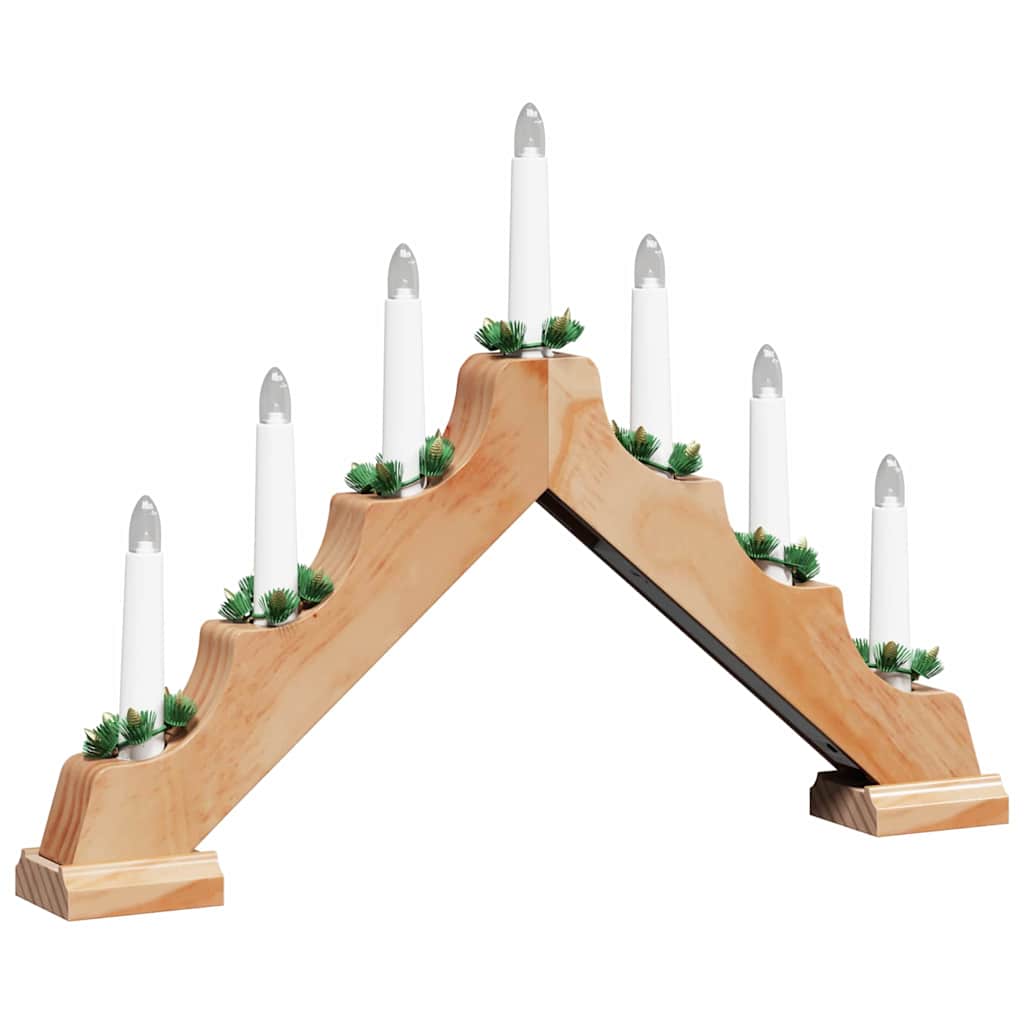 Christmas Candle Bridge 7 LEDs Warm White 39.5 x 5 x 29 cm