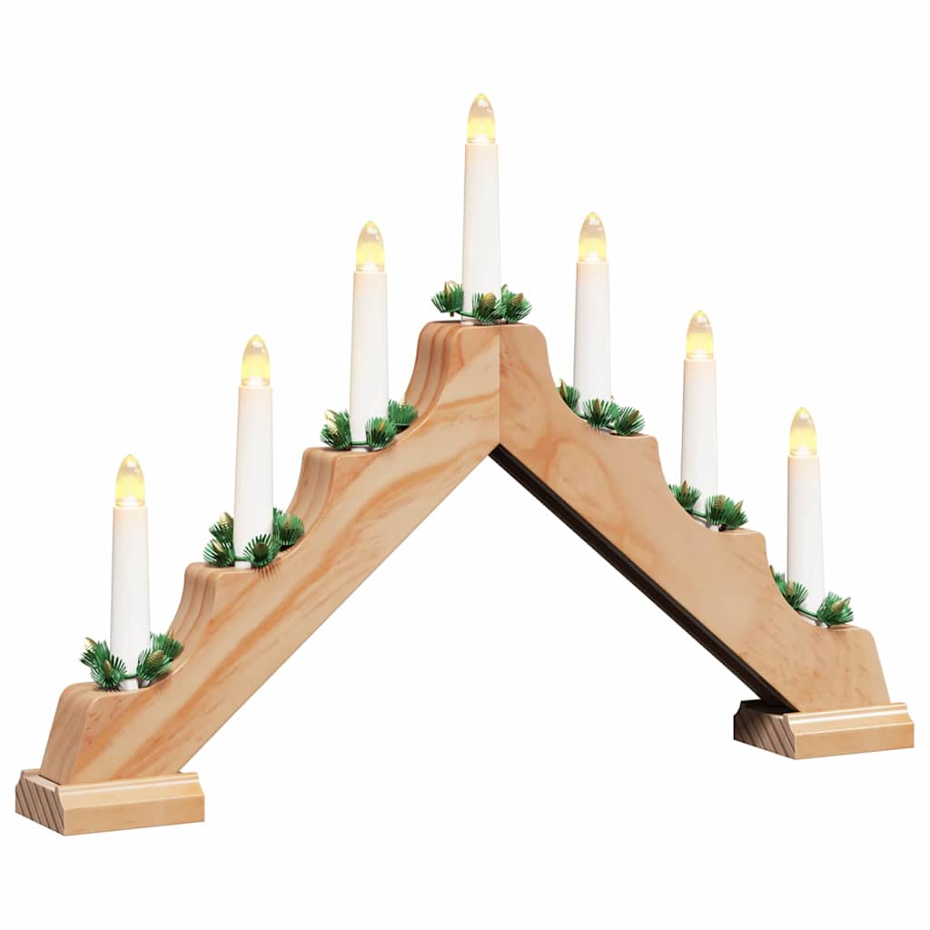 Christmas Candle Bridge 3 pcs 7 LEDs Warm White