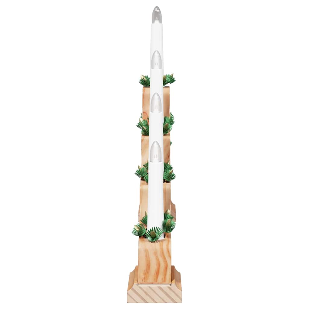 Christmas Candle Bridge 3 pcs 7 LEDs Warm White