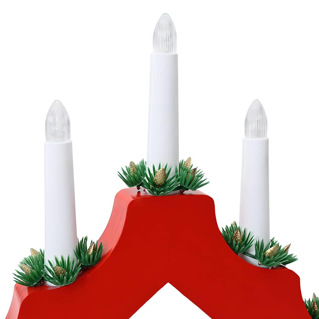 Christmas Candle Bridge 3 pcs 7 LEDs Warm White