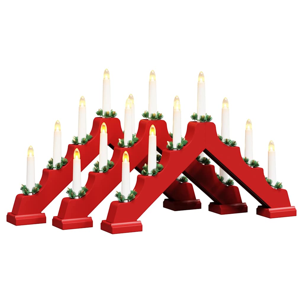 Christmas Candle Bridge 3 pcs 7 LEDs Warm White