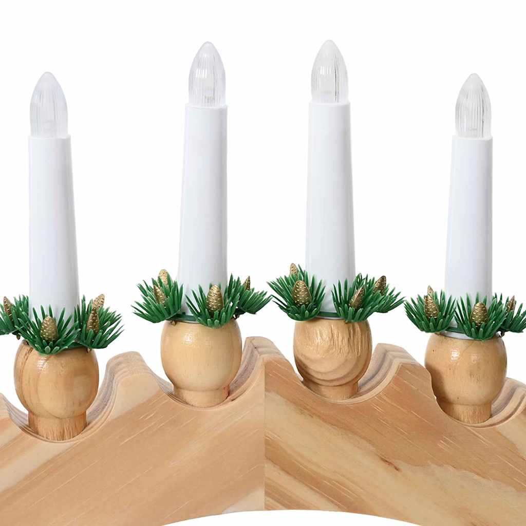 Christmas Candle Arch with 10 LED Candles LEDs Warm White