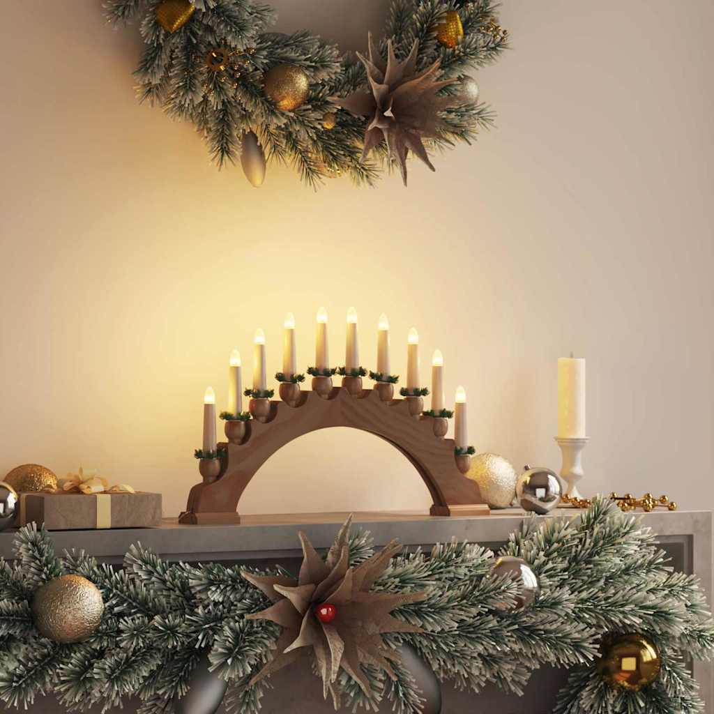 Christmas Candle Arch with 10 LED Candles LEDs Warm White