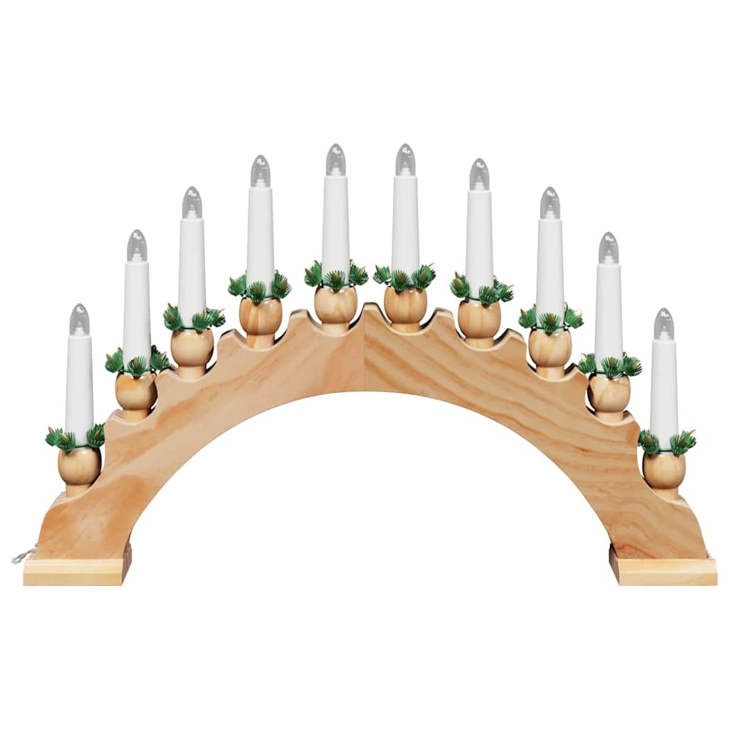 Christmas Candle Arch with 10 LED Candles LEDs Warm White