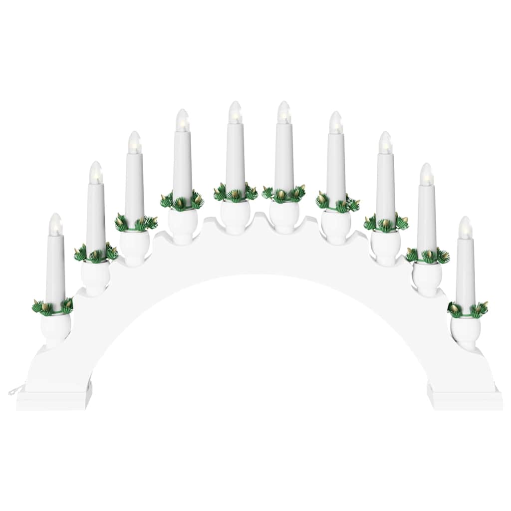 Christmas Candle Arch with 10 LED Candles LEDs Warm White