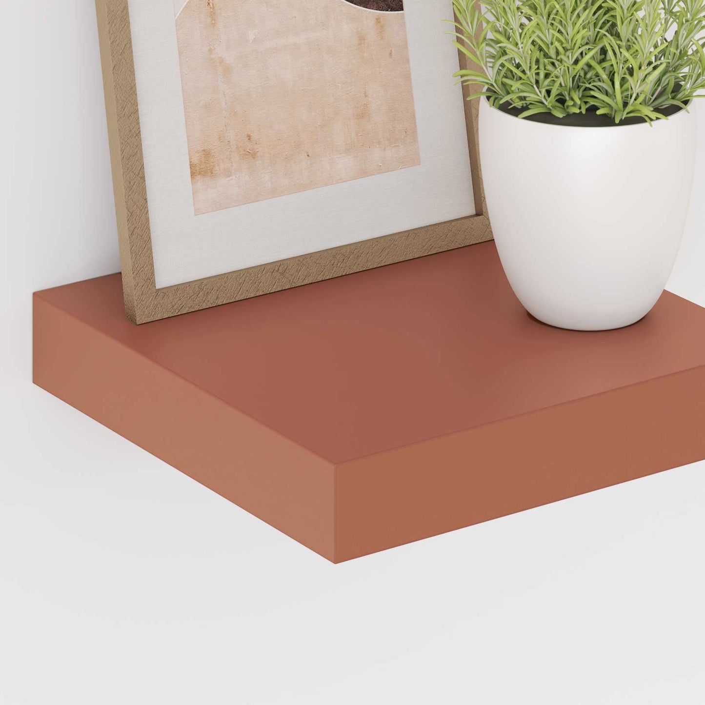 Wall Shelf 4 pcs Red 23 x 23.5 x 3.8 cm Engineered Wood
