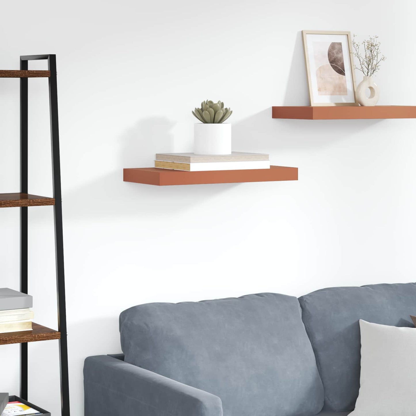 Wall Shelf Wall-mounted Red 50 x 23 x 4 cm Engineered Wood