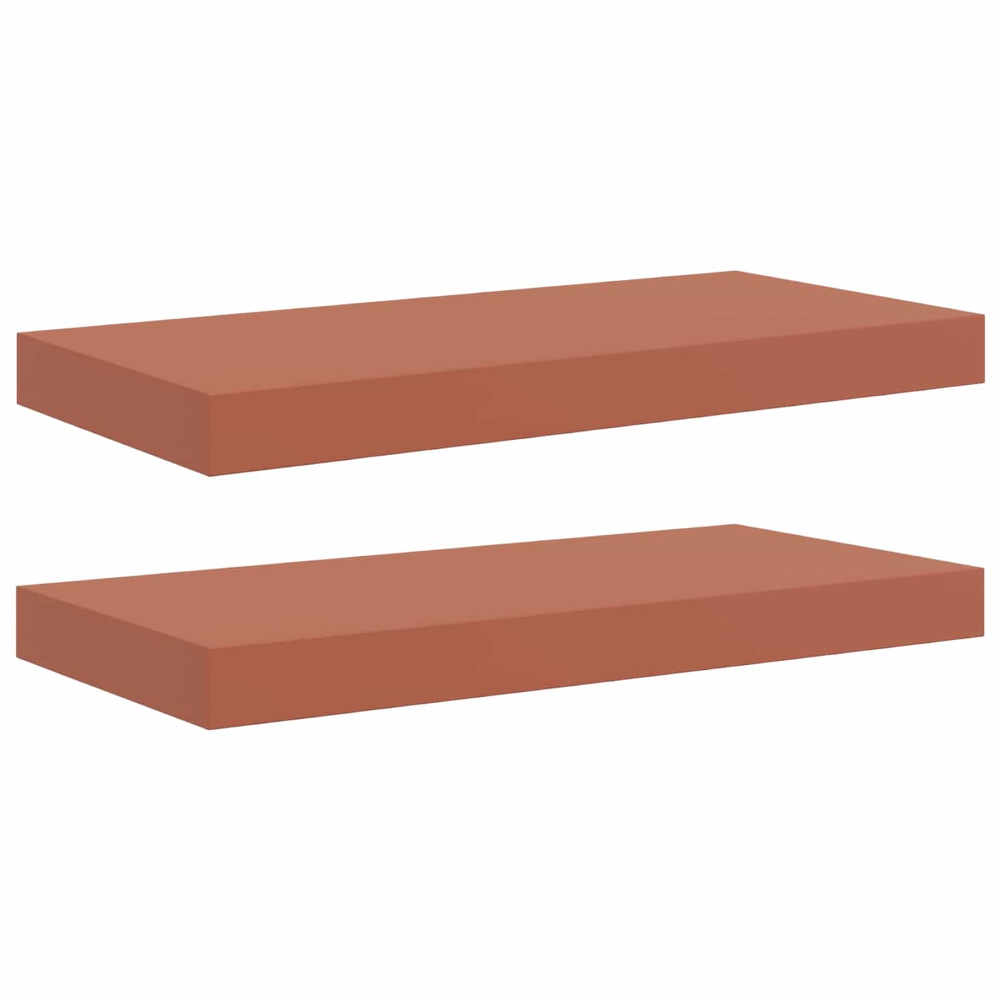 Wall Shelf 2 pcs Red 50 x 23 x 4 cm Engineered Wood