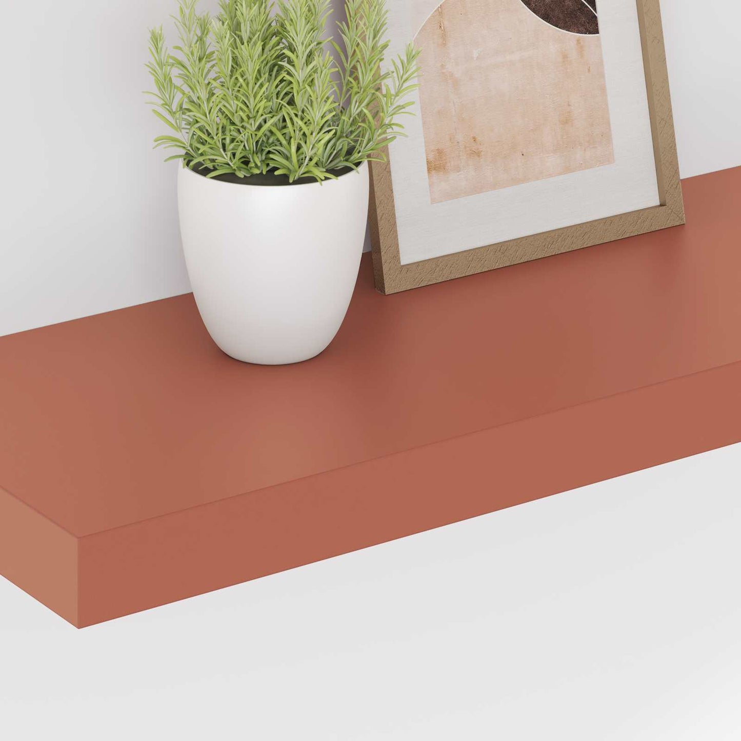 Wall Shelf Wall-Mounted Red 60 x 23.5 x 3.8 cm Engineered Wood