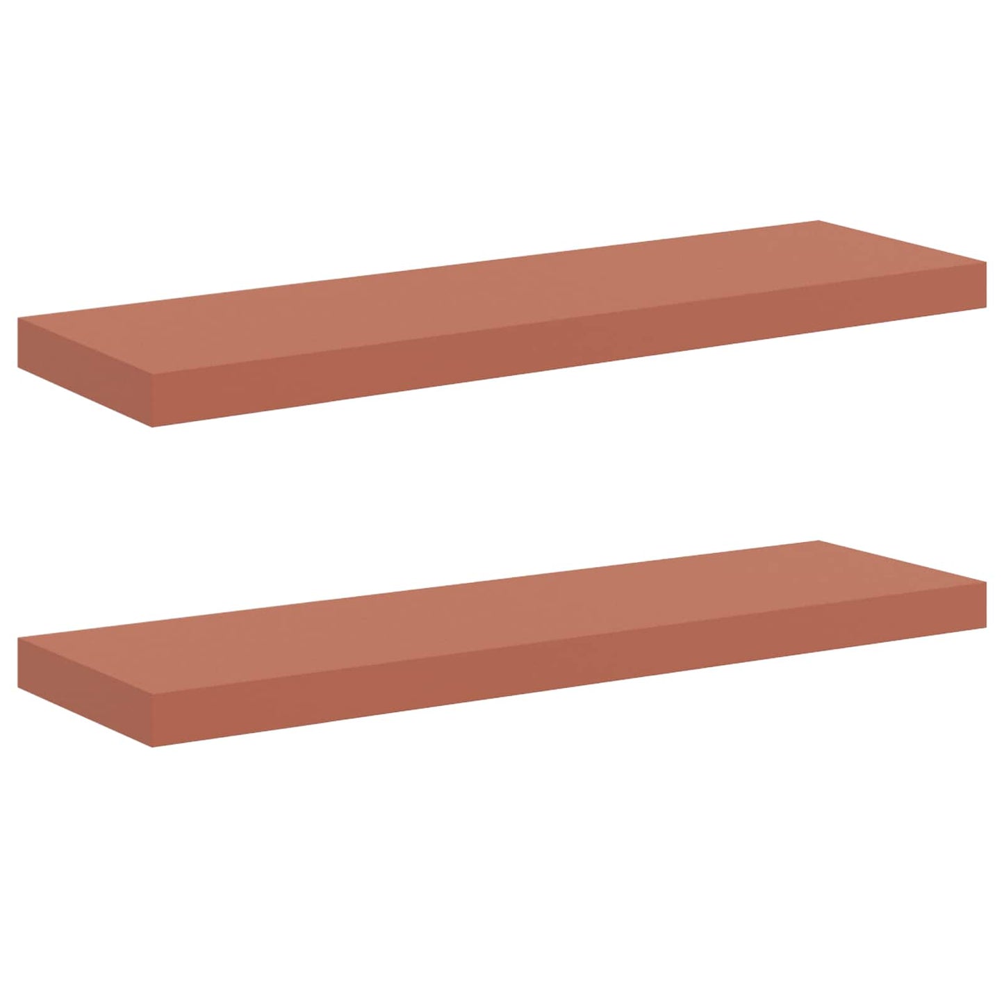 Wall Shelf 2 pcs Red 80 x 23.5 x 4 cm Engineered Wood
