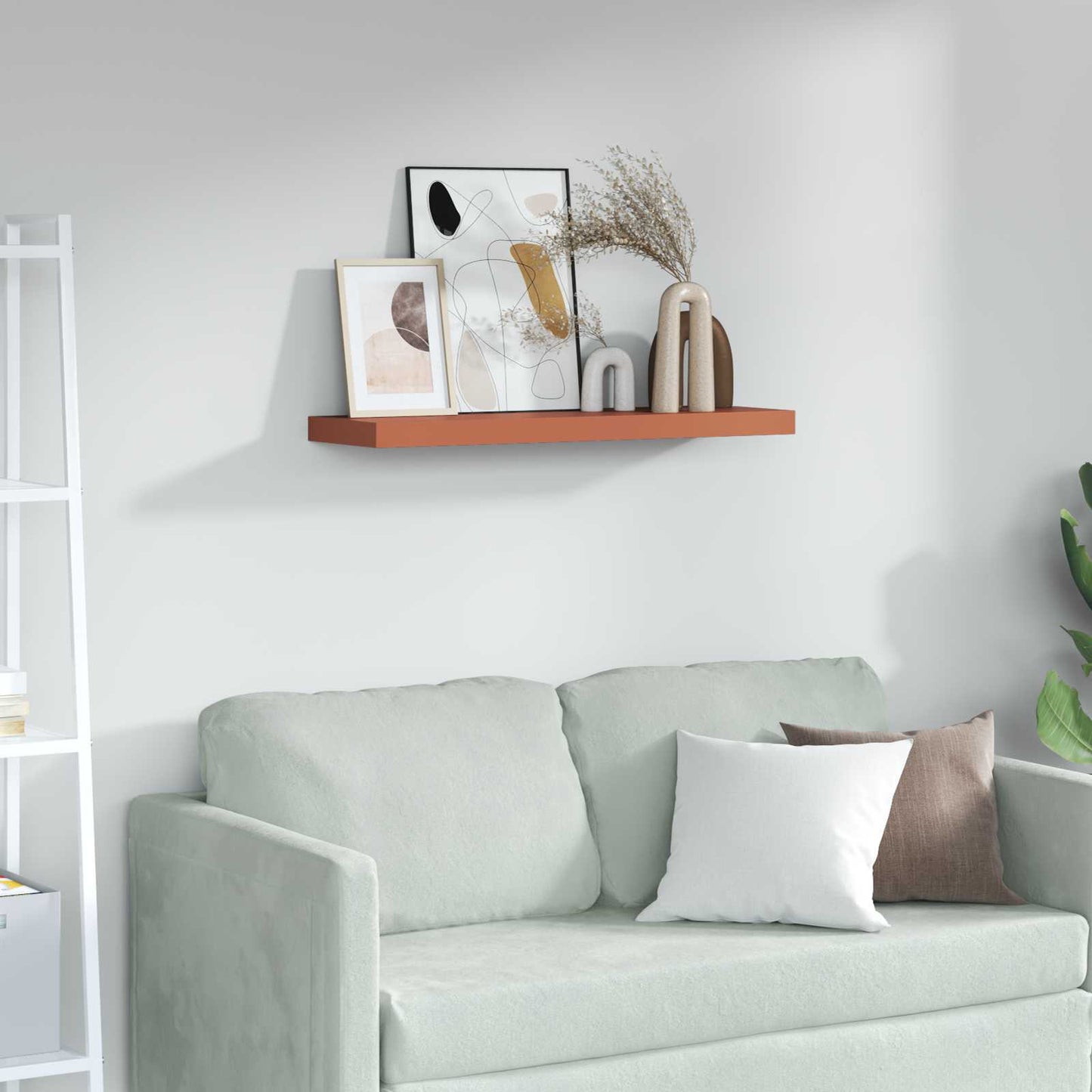 Wall Shelf Wall-mounted Red 90 x 23.5 x 4 cm Engineered Wood