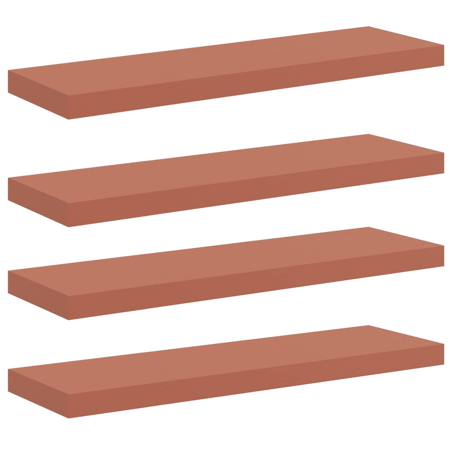 Wall Shelf 4 pcs Red 90 x 23.5 x 3.8 cm Engineered Wood
