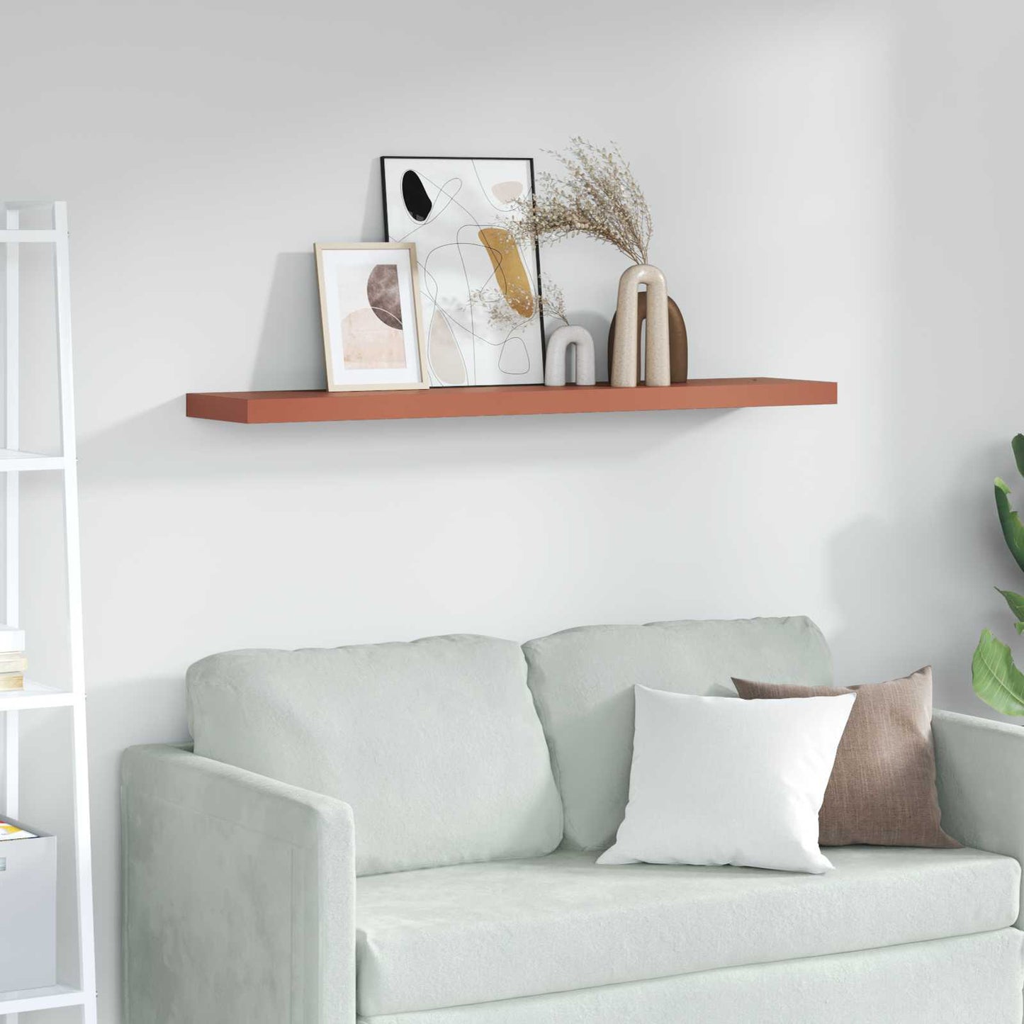 Wall Shelf Wall-mounted Red 120 x 23.5 x 4 cm Engineered Wood