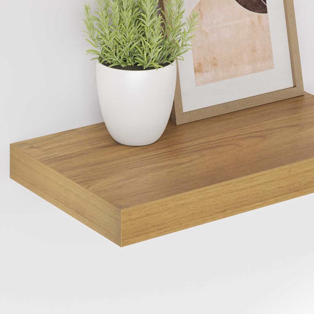Wall Shelf 4 pcs Brown 40 x 23.5 x 3.8 cm Engineered Wood