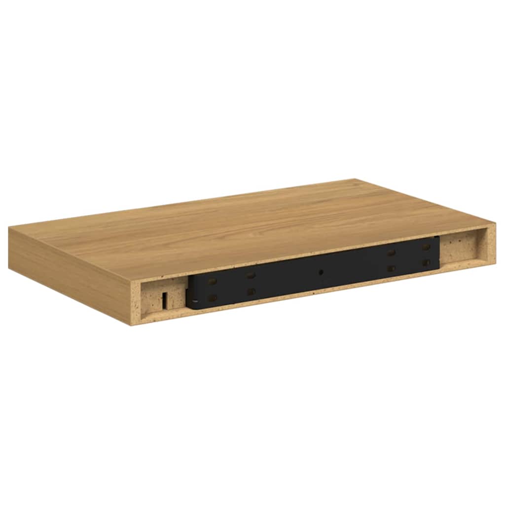 Wall Shelf 4 pcs Brown 40 x 23.5 x 4 cm Engineered Wood