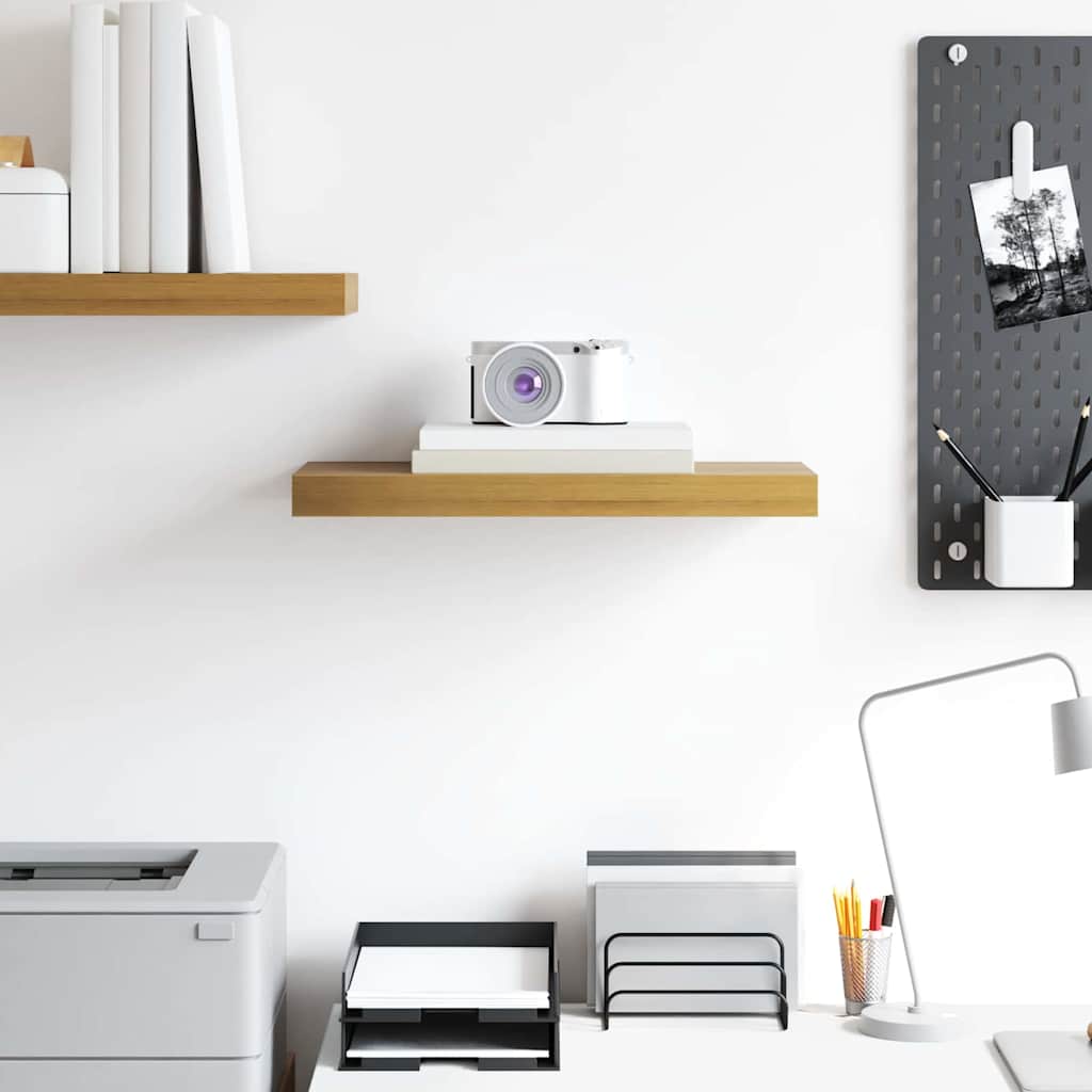 Wall Shelf Wall-Mounted Brown 50 x 23.5 x 3.8 cm