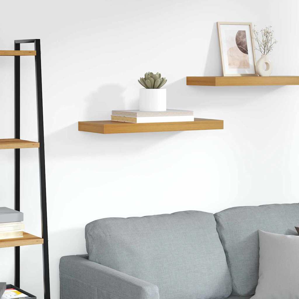 Wall Shelf Wall-Mounted Brown 60 x 23.5 x 3.8 cm