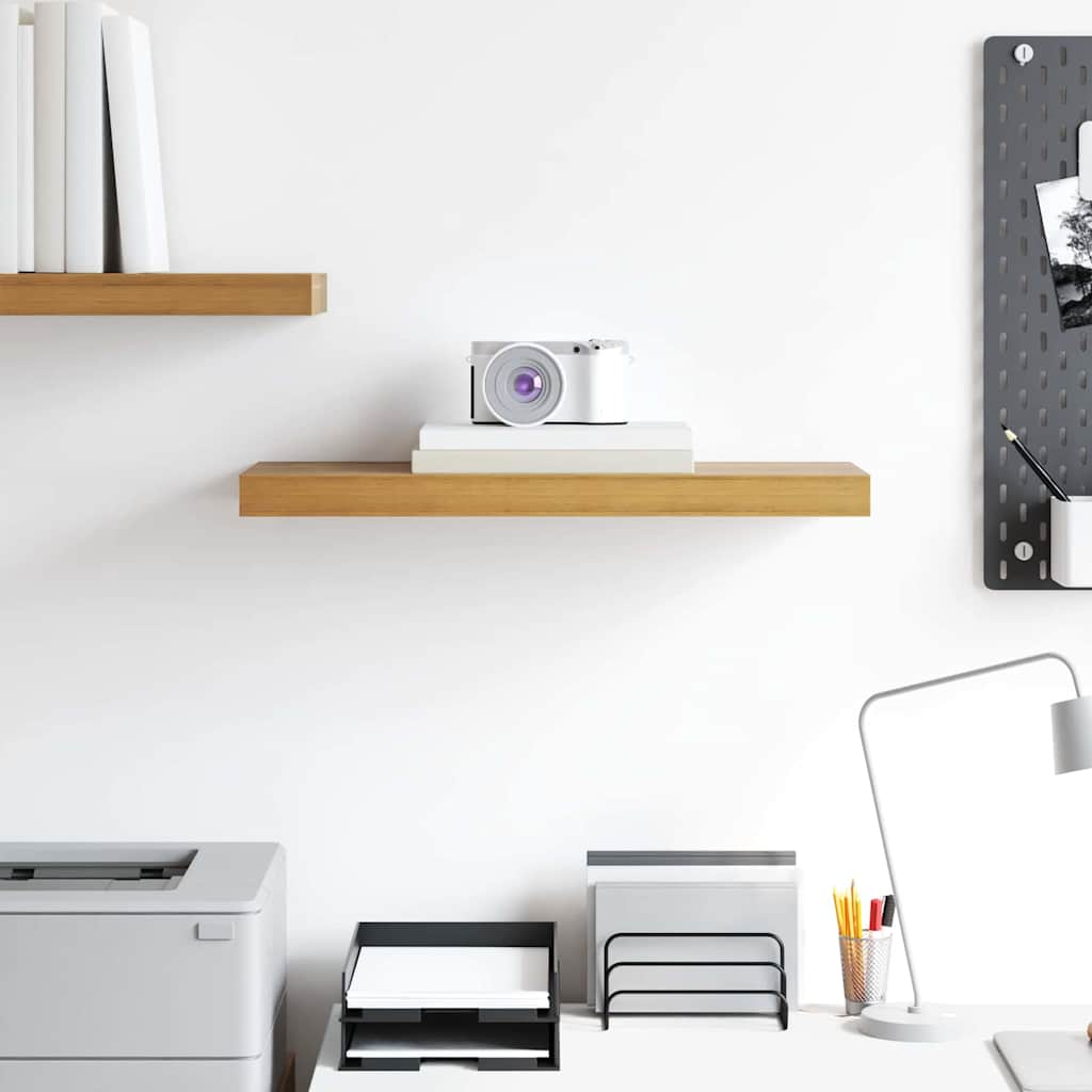 Wall Shelf Wall-Mounted Brown 60 x 23.5 x 3.8 cm