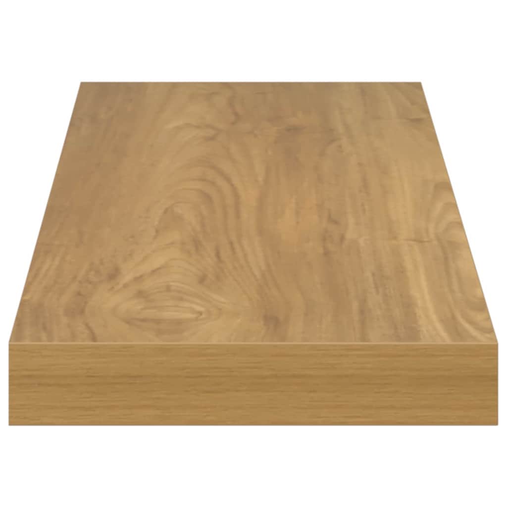 Wall Shelf 2 pcs Brown 60 x 23.5 x 3.8 cm Engineered Wood