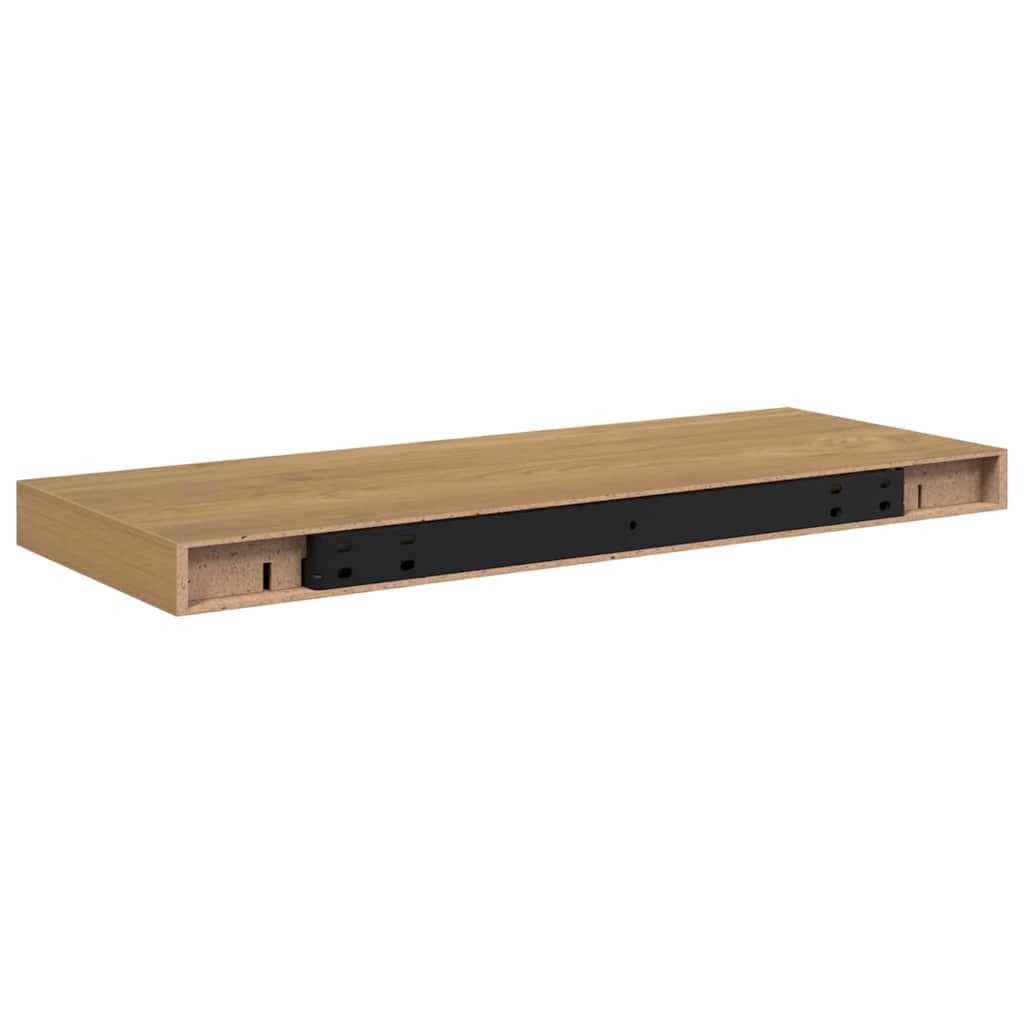 Wall Shelf 4 pcs Brown 60 x 23 x 4 cm Engineered Wood