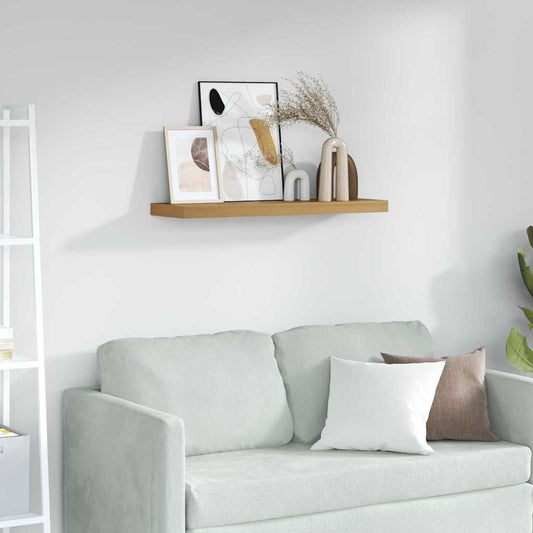 Wall Shelf Wall-Mounted Brown 80 x 23.5 x 3.8 cm
