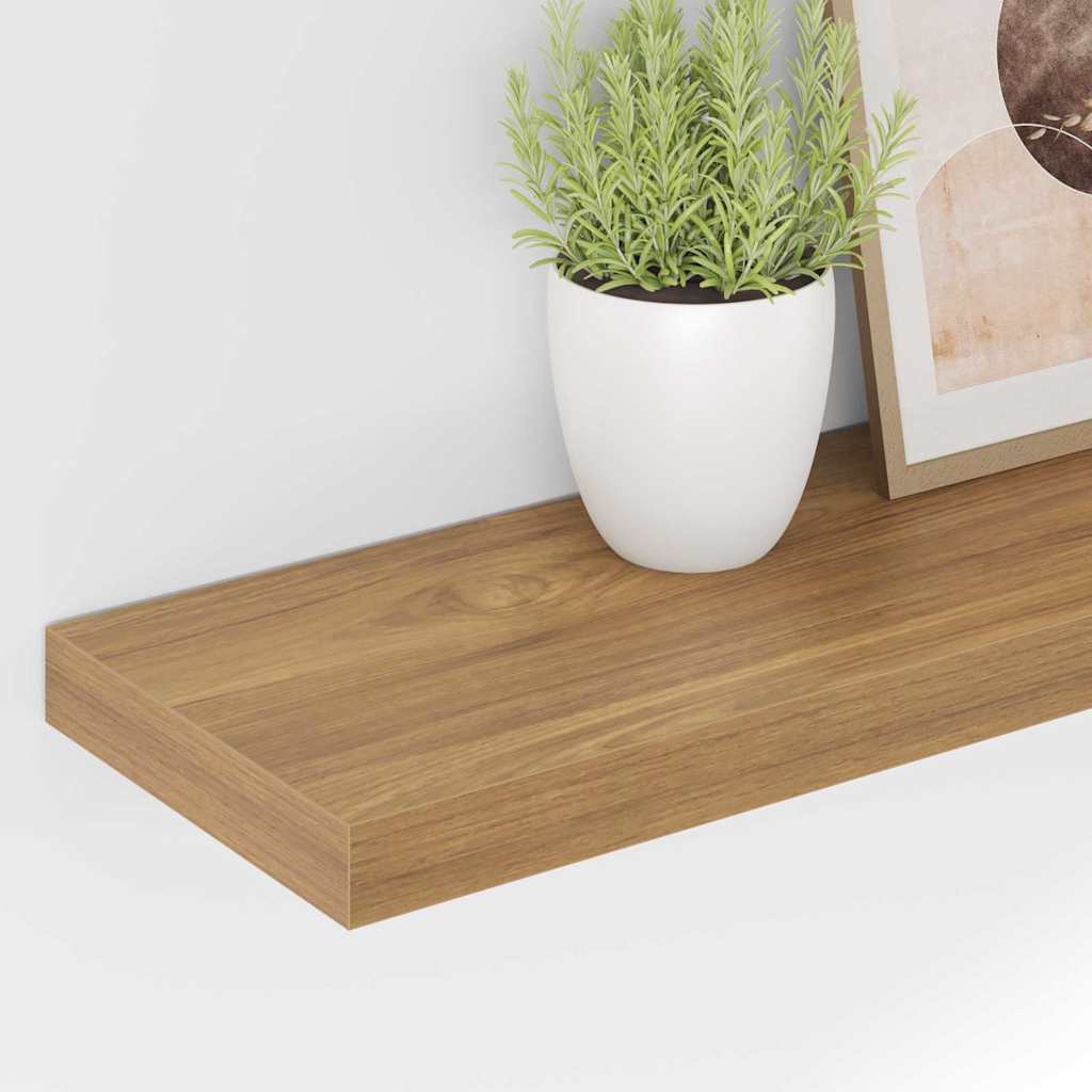 Wall Shelf 4 pcs Brown 80 x 23.5 x 3.8 cm Engineered Wood