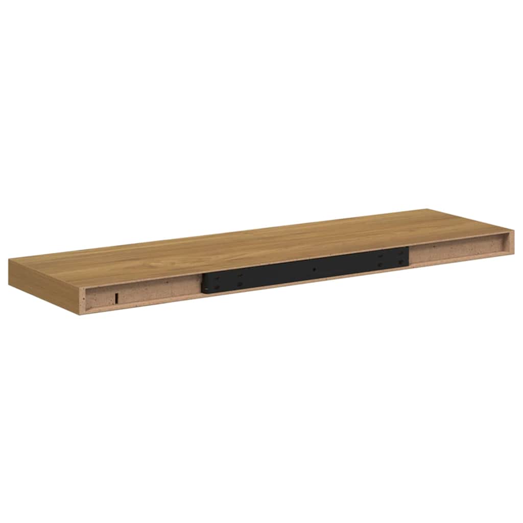 Wall Shelf 4 pcs Brown 80 x 23.5 x 3.8 cm Engineered Wood