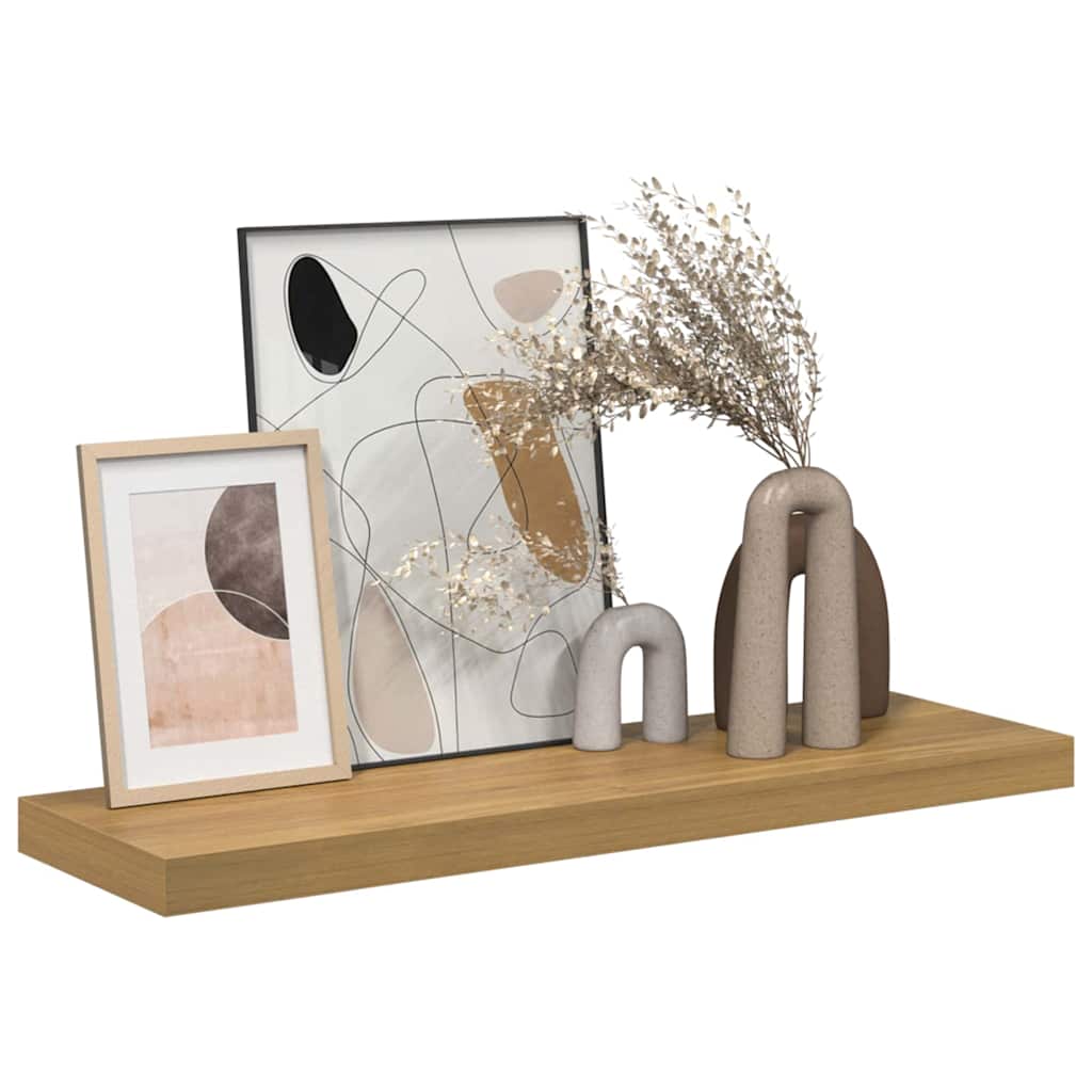 Wall Shelf Wall-mounted Brown 90 x 23.5 x 4 cm Engineered Wood