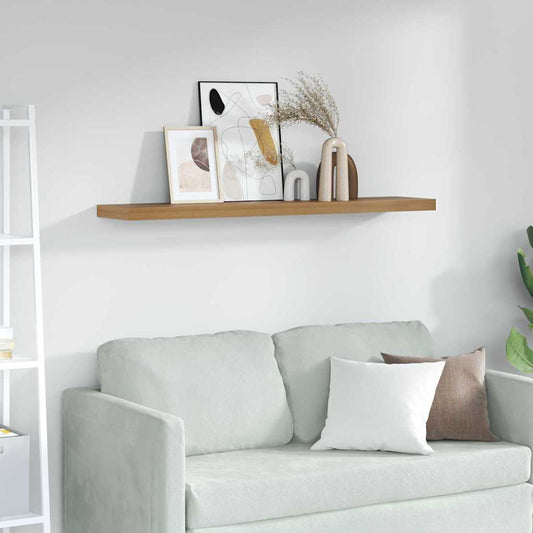 Wall Shelf Wall-Mounted Brown 120 x 23.5 x 3.8 cm