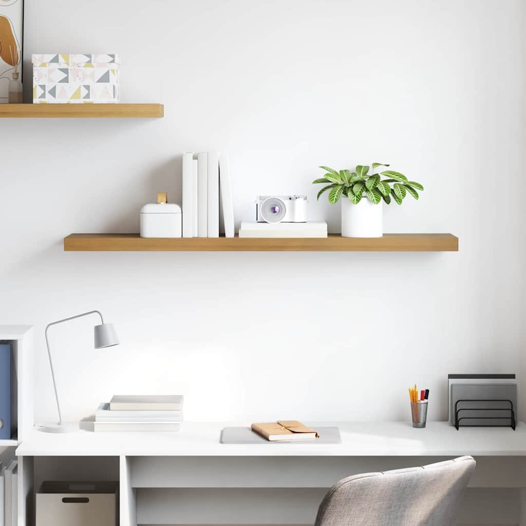 Wall Shelf Wall-Mounted Brown 120 x 23.5 x 3.8 cm