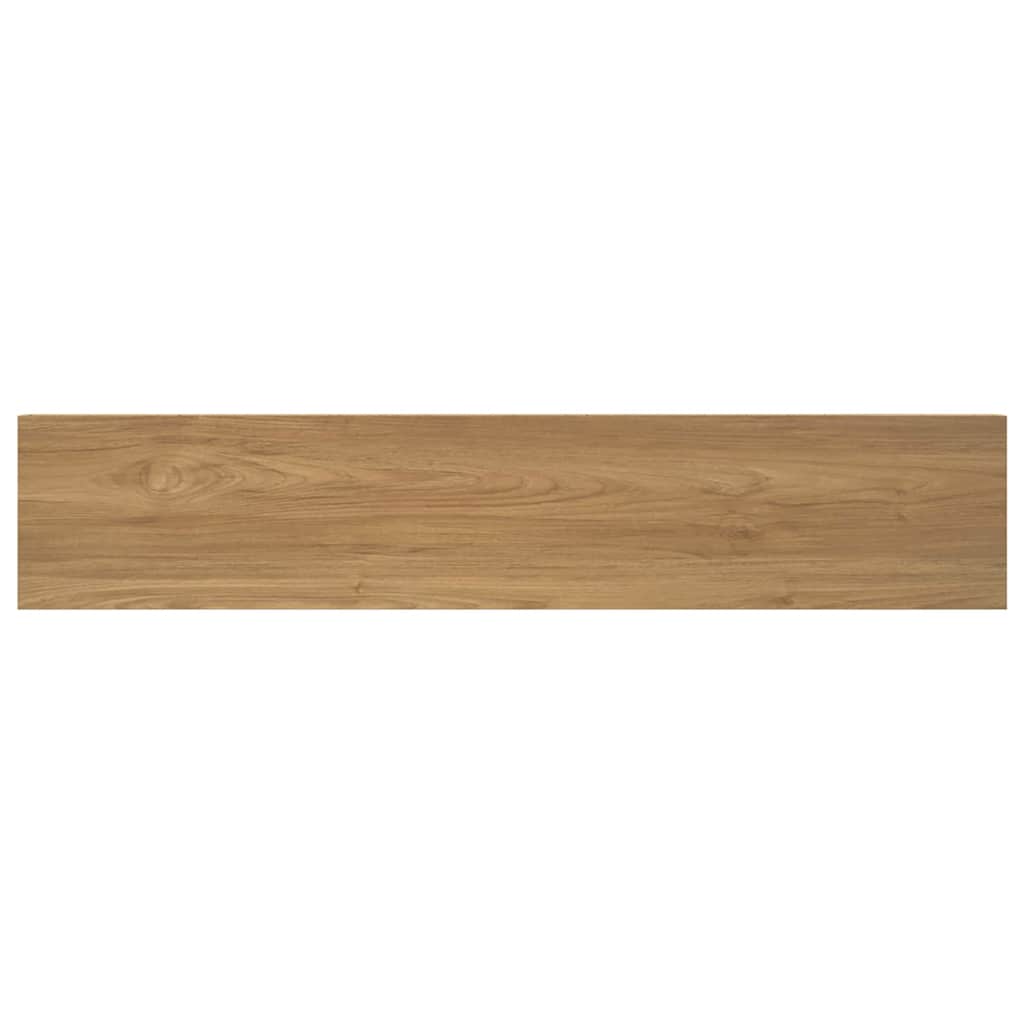 Wall Shelf Wall-Mounted 2 pcs Brown 120 x 23.5 x 3.8 cm