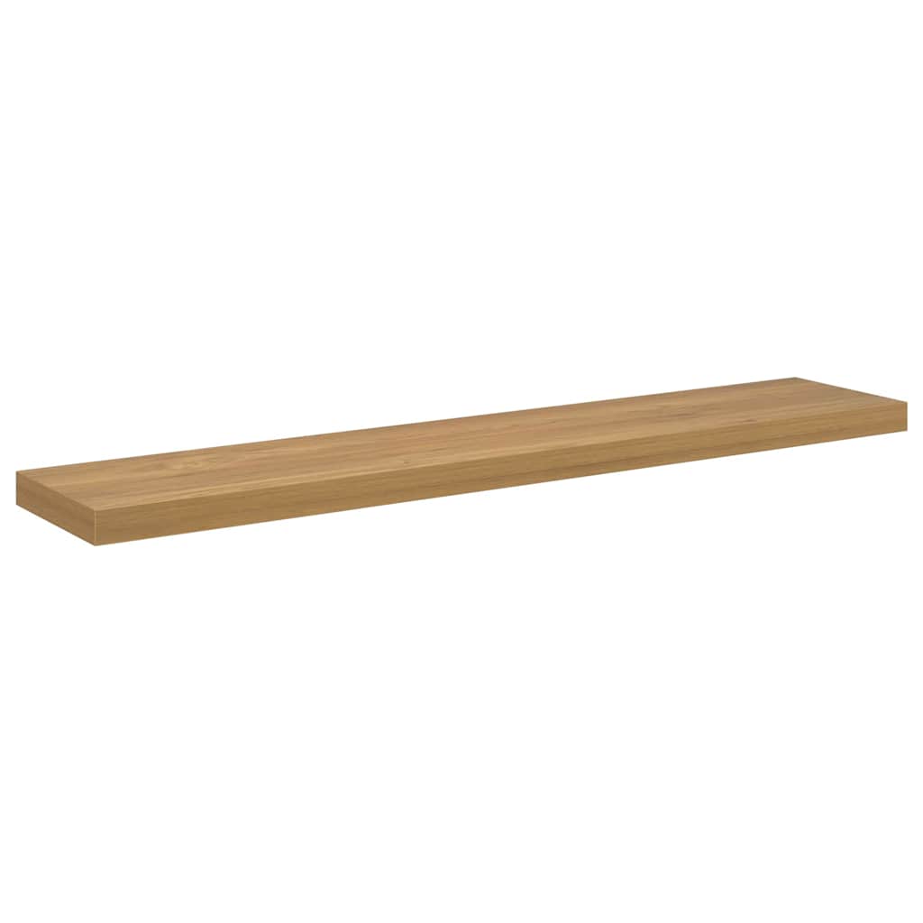Wall Shelf 4 pcs Brown 120 x 23.5 x 4 cm Engineered Wood