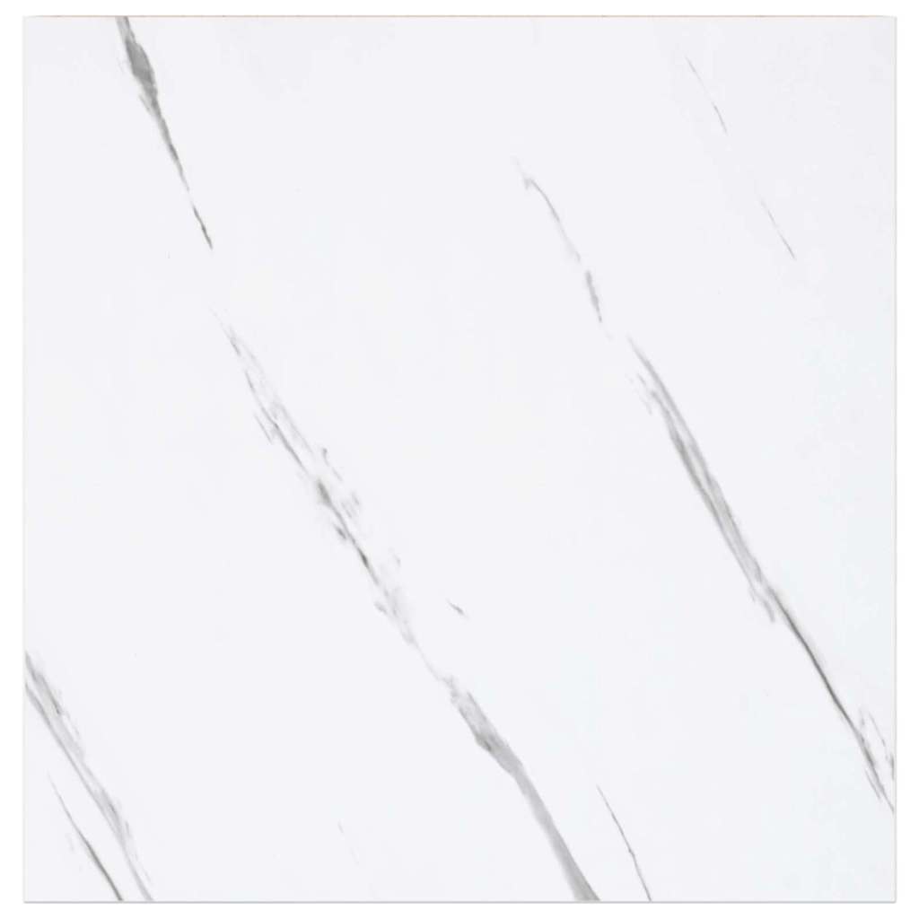 Wall Shelf 4 pcs White Marble 23 x 23.5 x 4 cm Engineered Wood