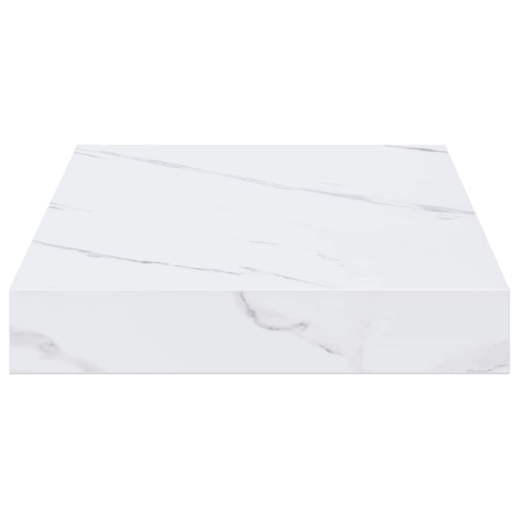 Wall Shelf Wall-Mounted White Marble 40 x 23.5 x 3.8 cm