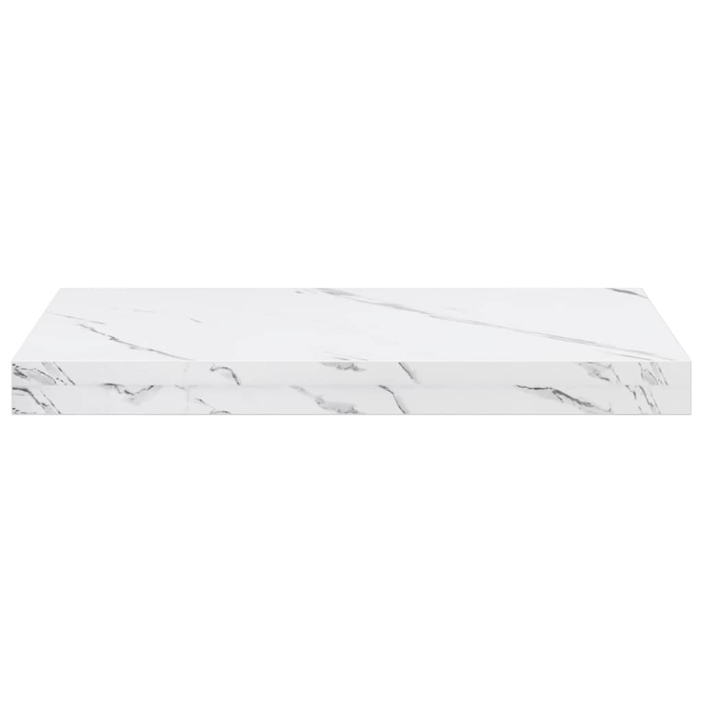 Wall Shelf Wall-Mounted White Marble 50 x 23.5 x 3.8 cm