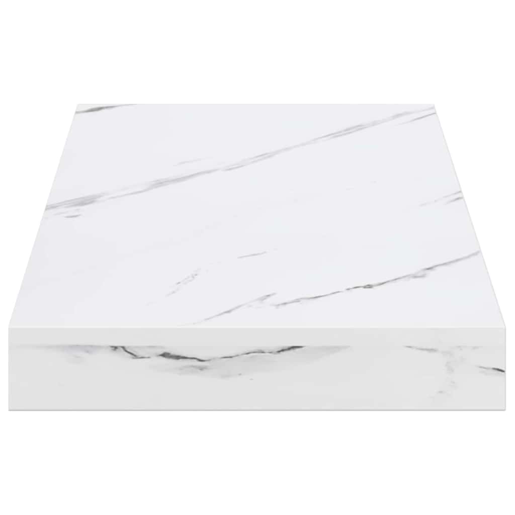 Wall Shelf Wall-Mounted White Marble 50 x 23.5 x 3.8 cm