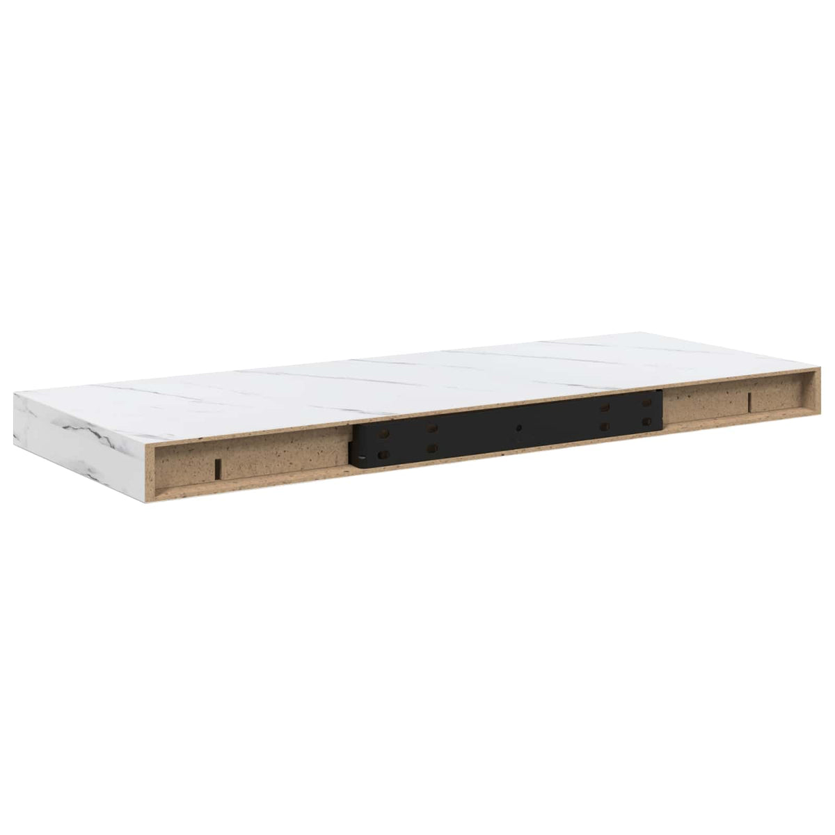Wall Shelf Wall-Mounted White Marble 60 x 23.5 x 3.8 cm