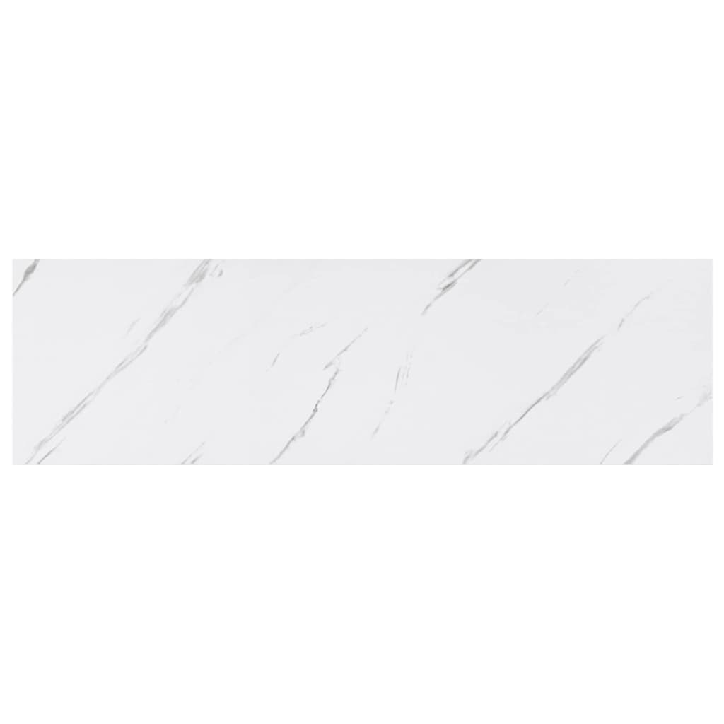 Wall Shelf 4 pcs White Marble 90 x 23.5 x 4 cm Engineered Wood