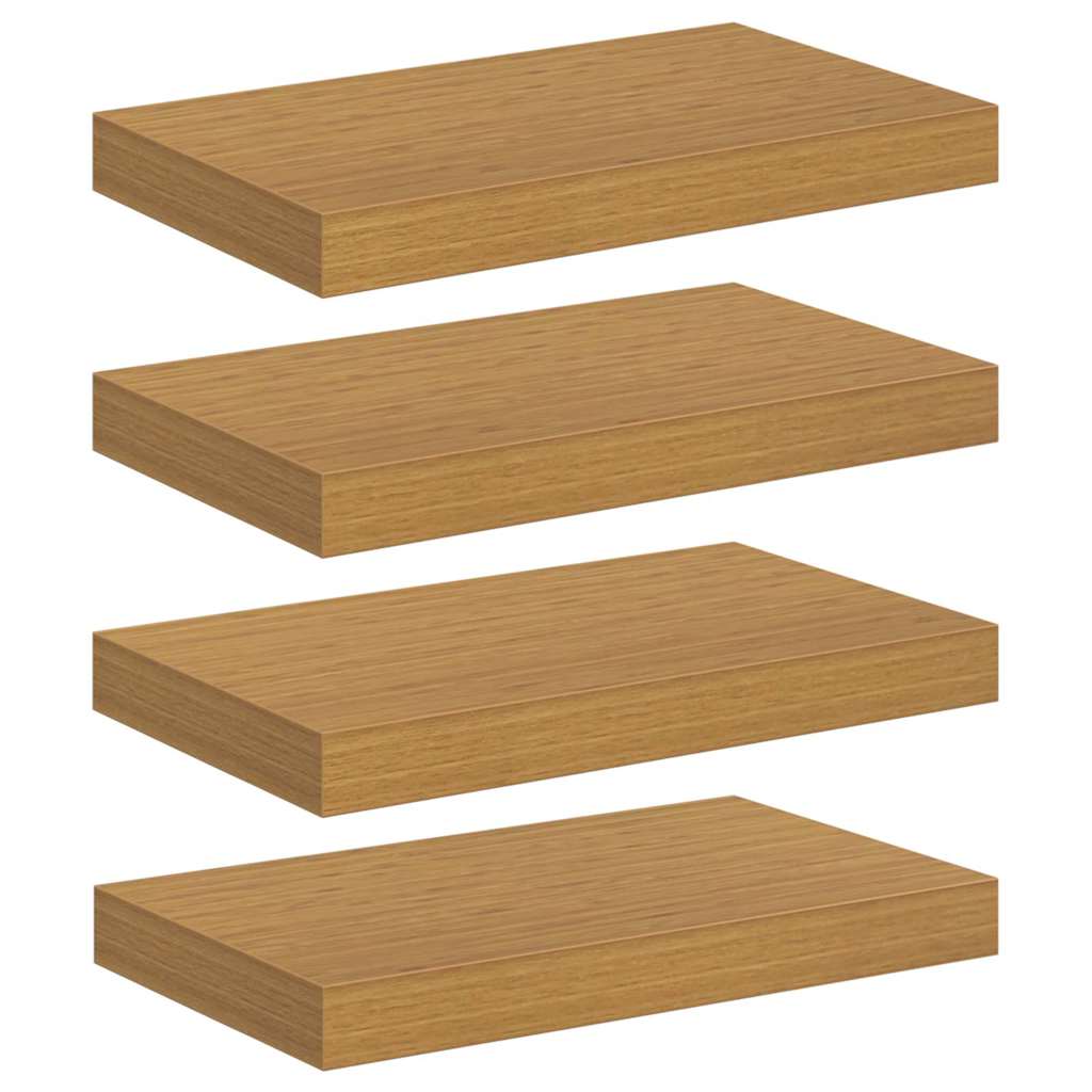 Wall Shelf 4 pcs Beige 40 x 23.5 x 3.8 cm Engineered Wood
