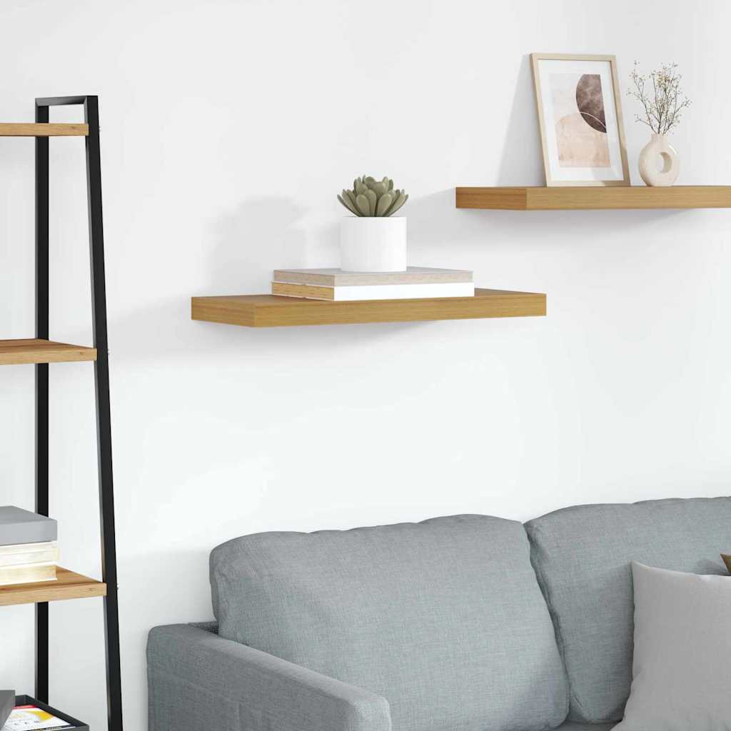 Wall Shelf Wall-mounted Beige 60 x 23 x 4 cm Engineered Wood