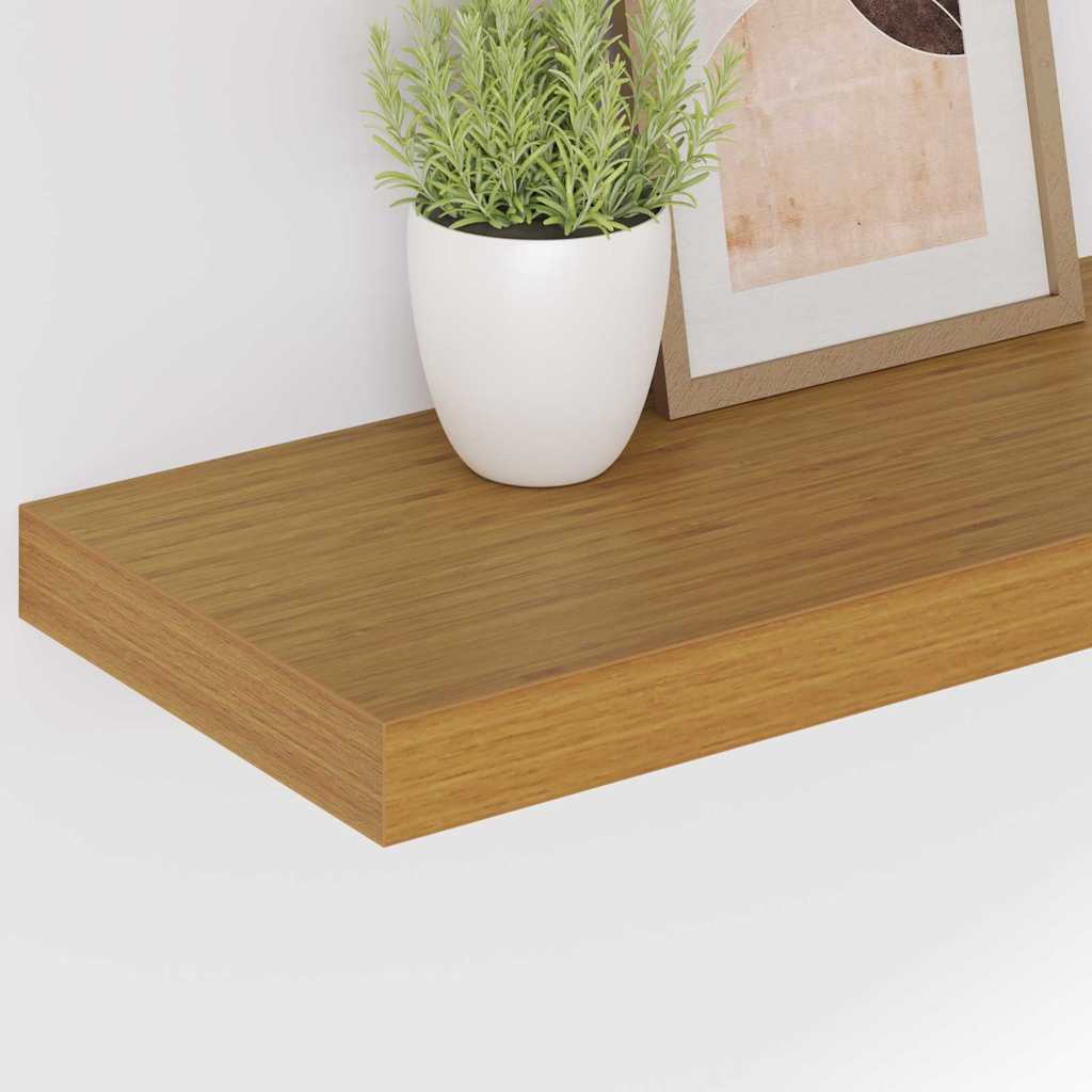 Wall Shelf 4 pcs Beige 60 x 23.5 x 3.8 cm Engineered Wood