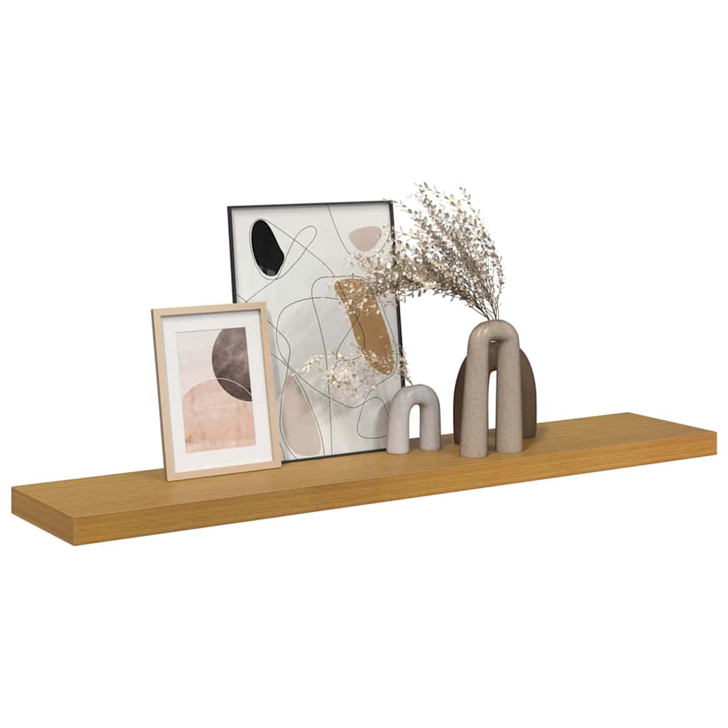Wall Shelf Wall-mounted Beige 120 x 23.5 x 4 cm Engineered Wood
