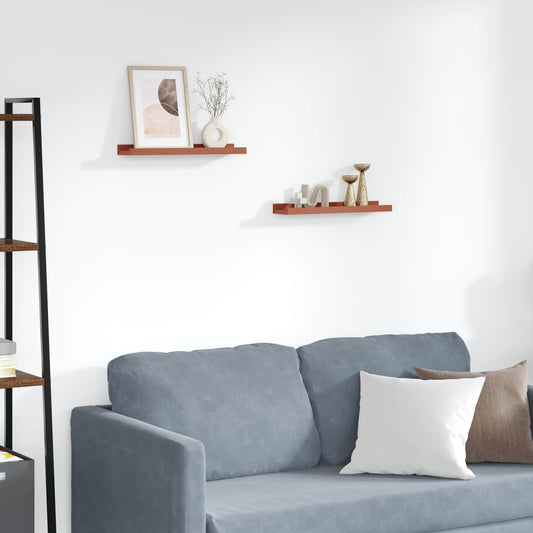 Wall Shelf 2 pcs Red 40 x 9 x 3 cm Engineered Wood