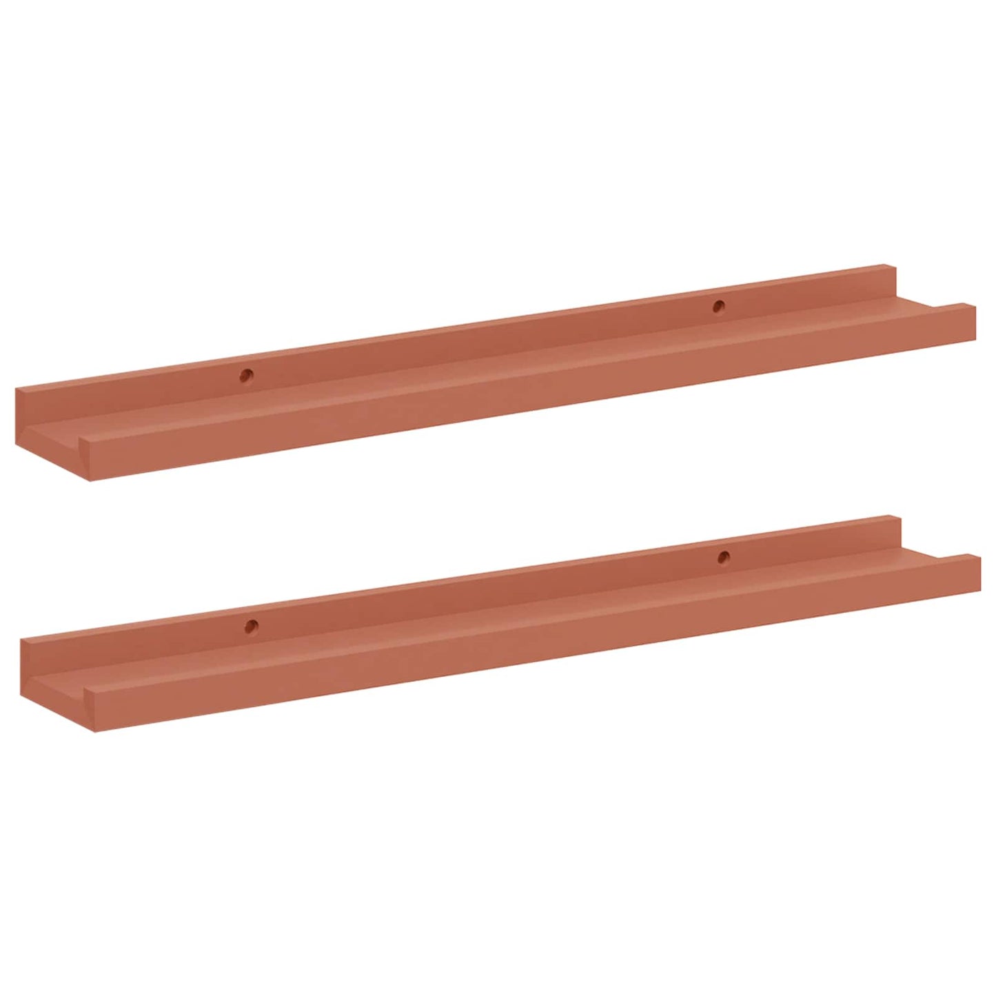 Wall Shelf with Shelf 2 pcs Red 60 x 9 x 3 cm Engineered Wood