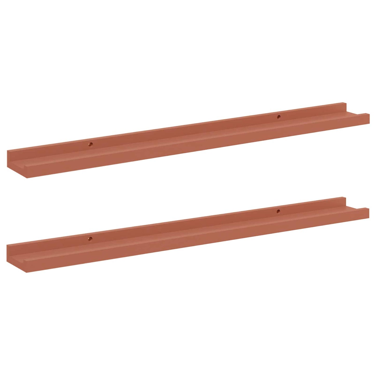 Wall Shelf with Shelf 2 pcs Red 80 x 9 x 3 cm Engineered Wood