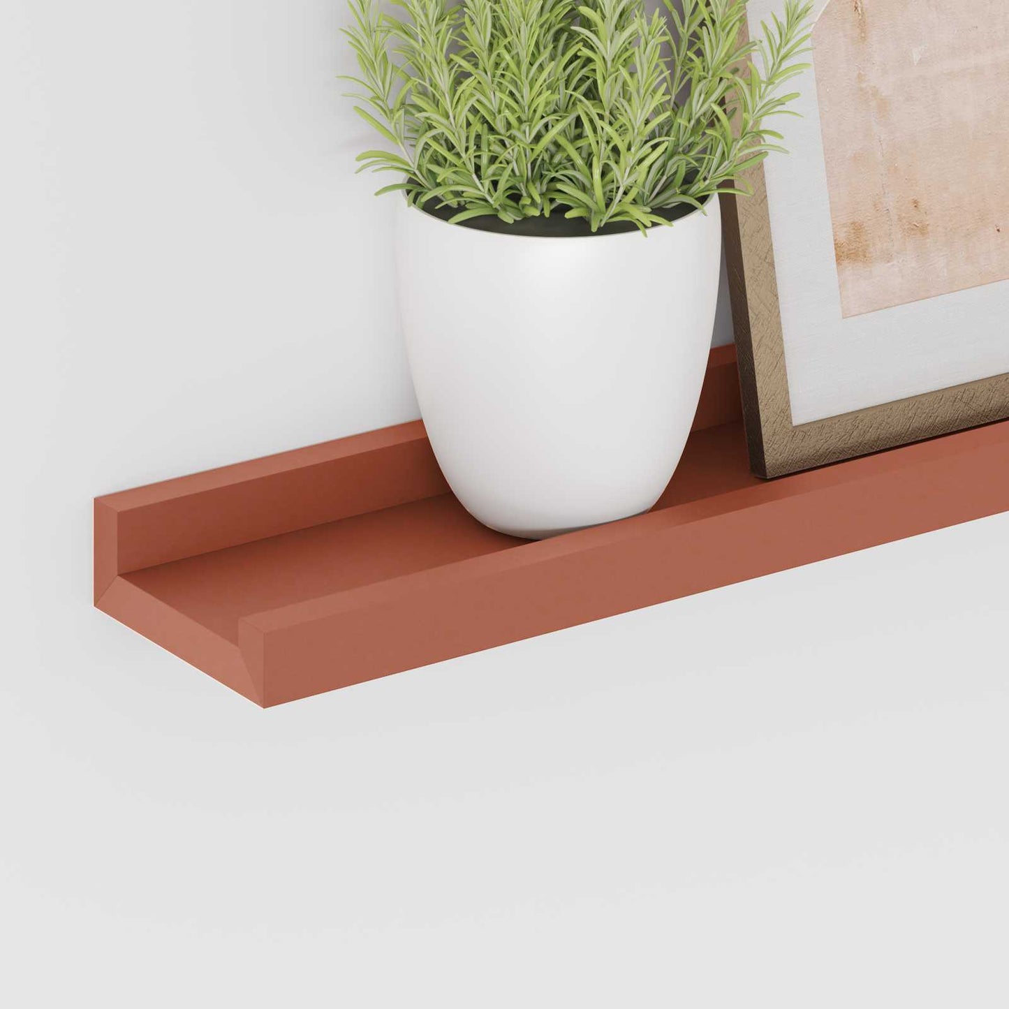 Wall Shelf with Shelf 2 pcs Red 100 x 9 x 3 cm Engineered Wood