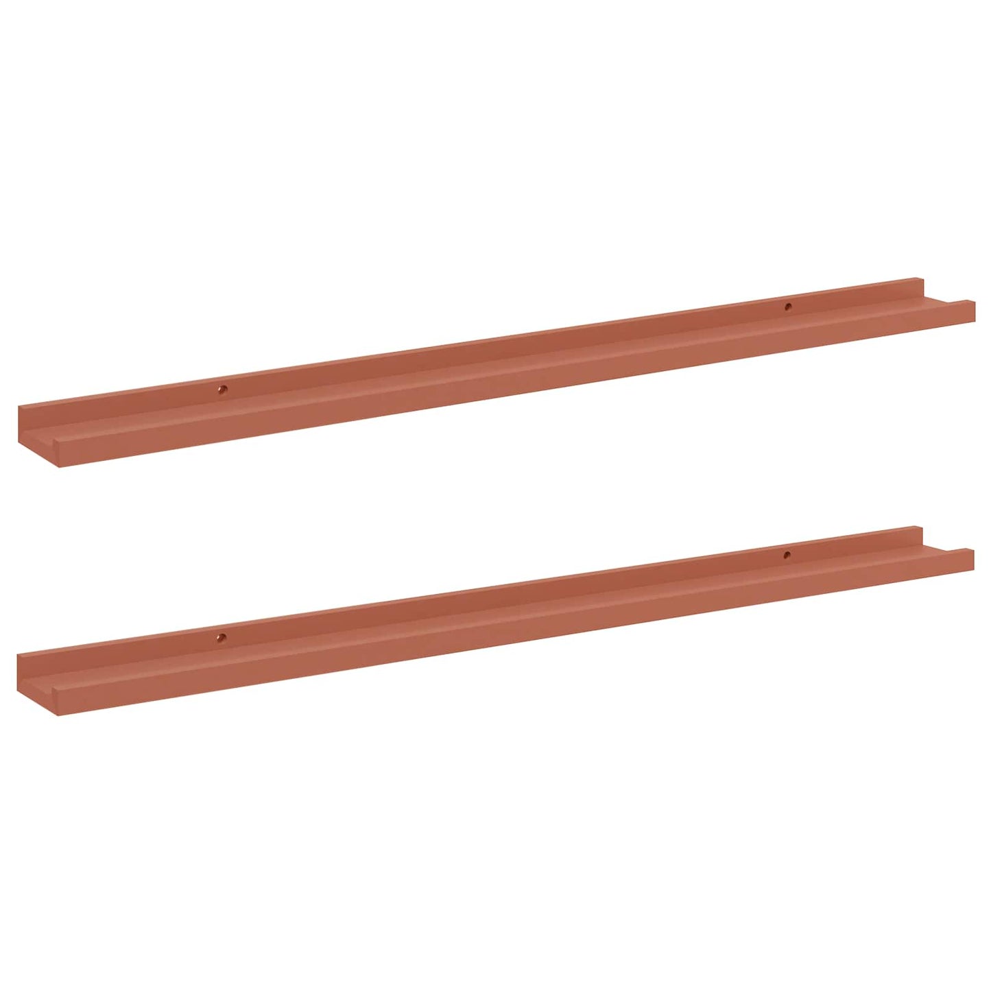 Wall Shelf with Shelf 2 pcs Red 100 x 9 x 3 cm Engineered Wood