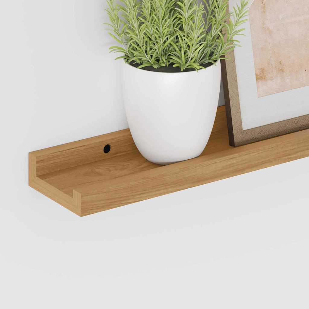Wall Shelf with Shelf 4 pcs Brown 40 x 9 x 3 cm Engineered Wood