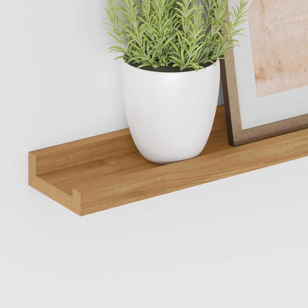 Wall Shelf with Shelf 4 pcs Brown 60 x 9 x 3 cm Engineered Wood